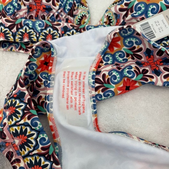 Boden Merano Deep V-Neck Bikini Top 2 piece bikini set vacation summer u… - Picture 7 of 11